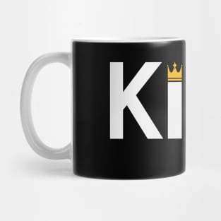 King being a king artistic typography design Mug